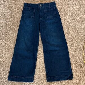 Anthropologie Crop Wide-Leg High-Rise Jeans Size 28